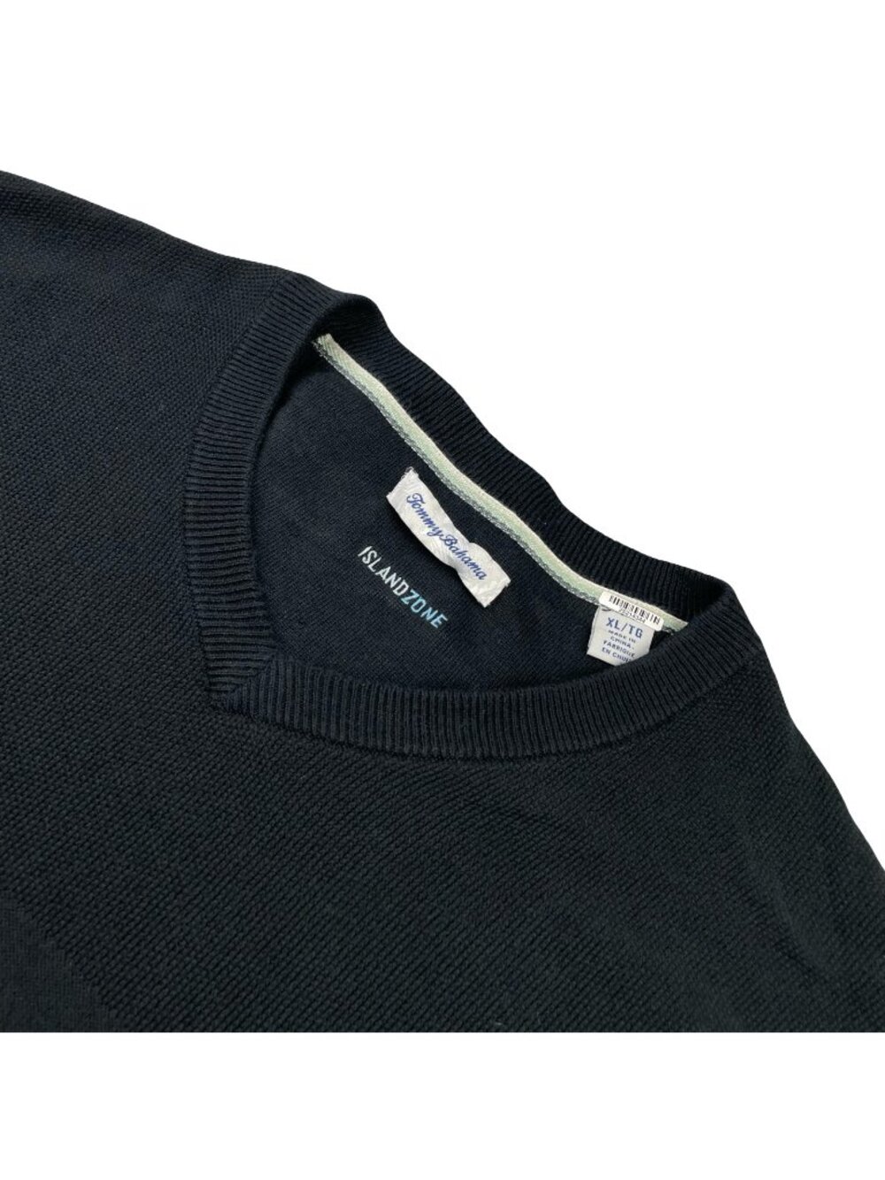 Tommy Bahama Men’s IslandZone V-Neck Pullover Sweater Black • XL